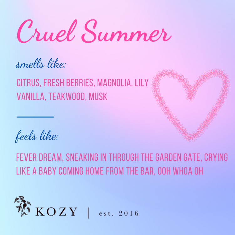 Taylor Swift Candle: Cruel Summer