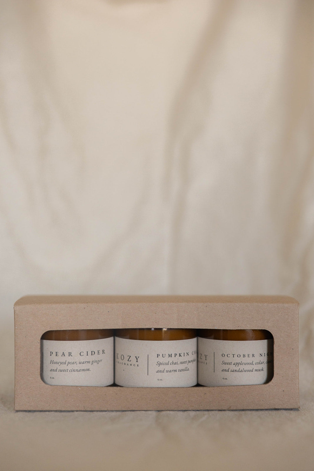 The Fall Favorites — 4 OZ CANDLE TRIO