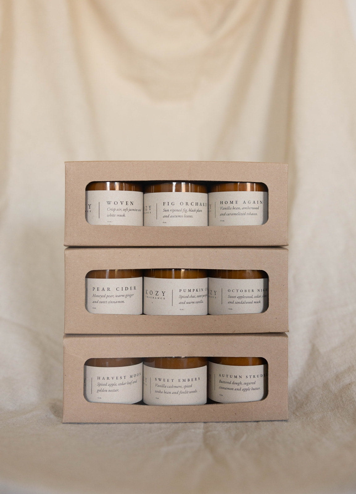 The Fall Favorites — 4 OZ CANDLE TRIO