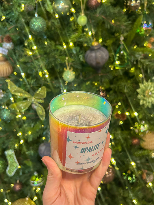 Opalite candle